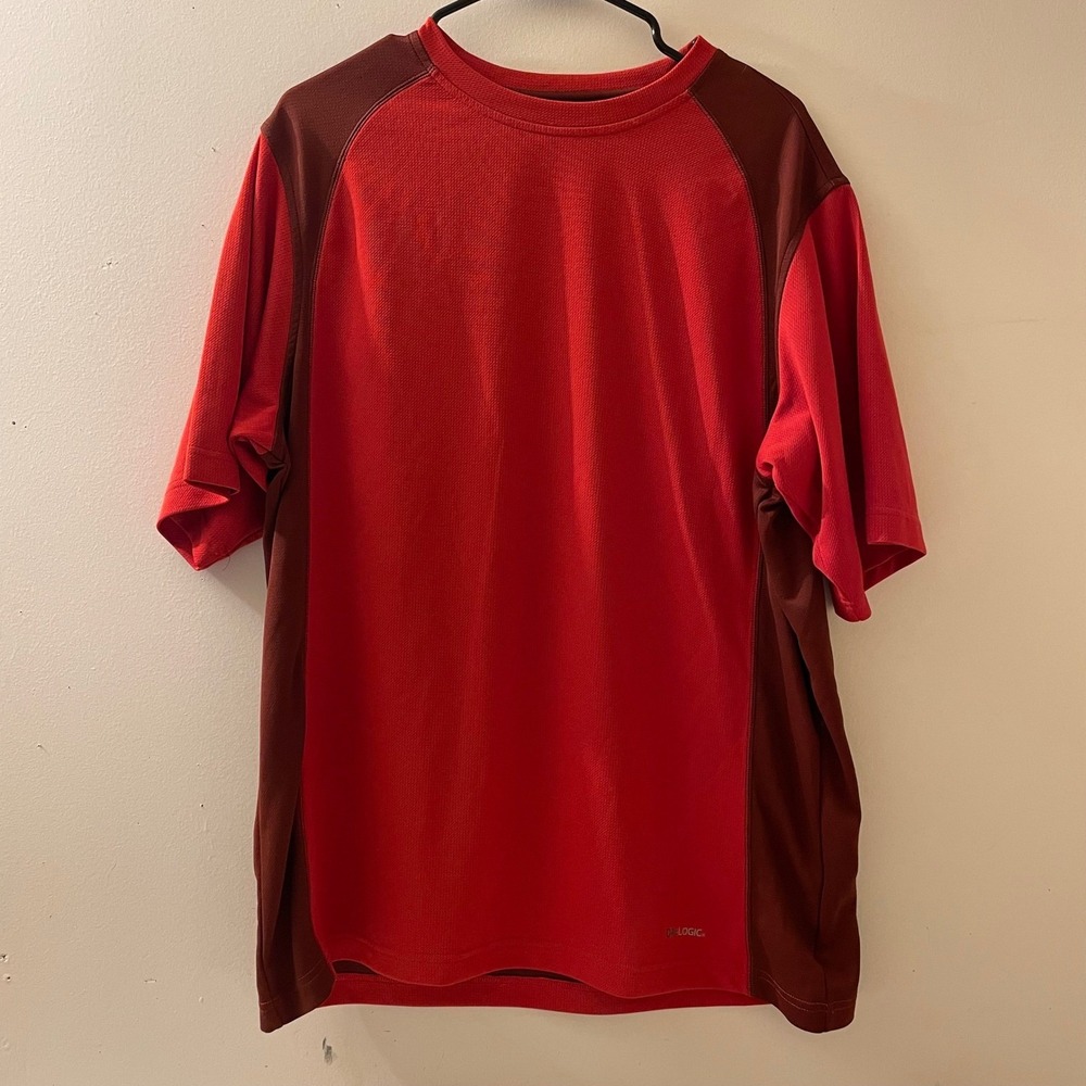 Alpine Design Mens XL Dri-Logic Red Burgundy Hiking Performance Shirt Outdoors